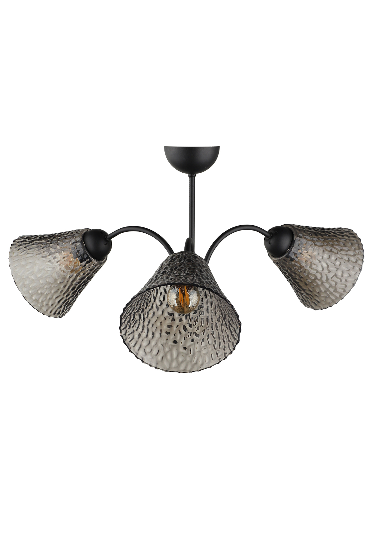 Lutuf Chandelier Black,Smoked